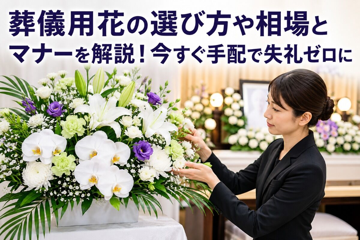 葬儀用花の選び方や相場とマナーを解説！今すぐ手配で失礼ゼロに