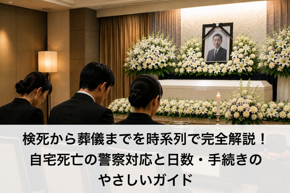 検死から葬儀までを時系列で完全解説！自宅死亡の警察対応と日数・手続きのやさしいガイド