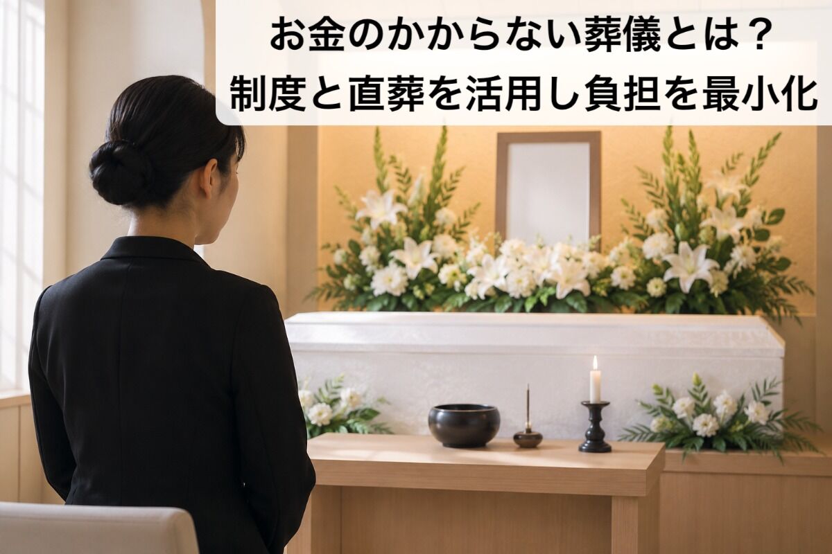 お金のかからない葬儀とは？制度と直葬を活用し負担を最小化