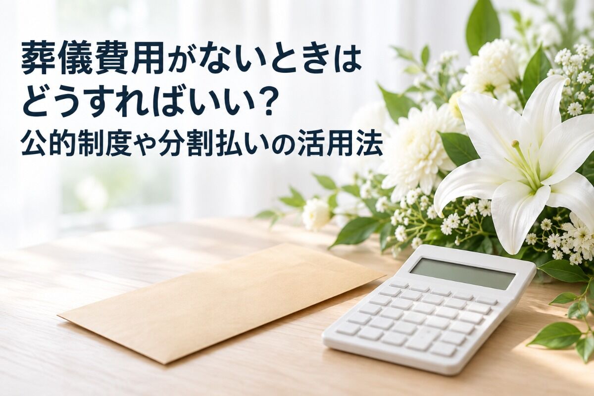 葬儀費用がないときはどうすればいい？公的制度や分割払いの活用法
